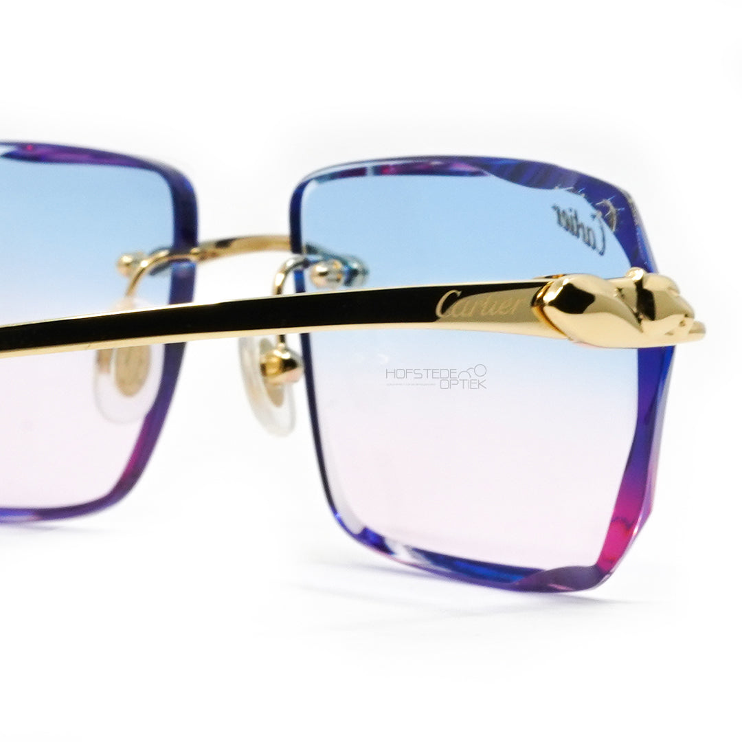 Cartier Custom Diamond Cut Panthere CT0058O Gold